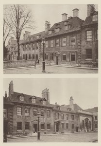 Casas cerca de la Iglesia de St Georges, Stamford de Charles Latham