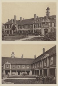 Colegio Morden, Blackheath, Kent, Entrada y Parte del Patio de Charles Latham