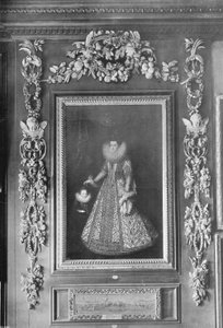 Retrato de la archiduquesa Isabel en Hampton Court de Charles Latham