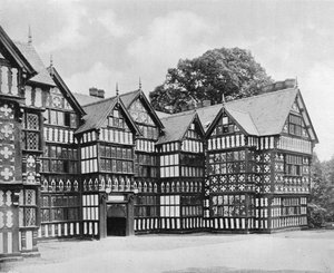 El Ala Este, Park Hall (destruido por un incendio en 1918), Oswestry, Shropshire
