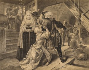 Arresto de Alice Lisle por albergar fugitivos de la Batalla de Sedgemoor, 1685, 1886 de Charles Lawrie