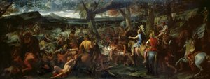 Alejandro y Poro, en la batalla de Hydaspes, c.1673 (óleo sobre lienzo)