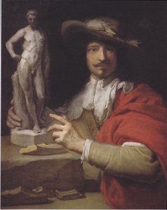 Alemán: Porträt des Bildhauers Nicolas le Brun Retrato del escultor Nicolas Le Brun de Charles Le Brun