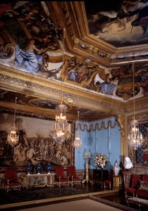 El salón de las musas, castillo de Vaux Le Visomte. Decorado por Charles Lebrun