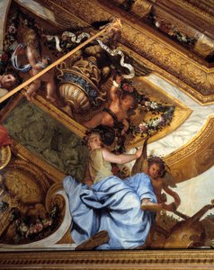 Salón de las musas, (detalle): la música de Charles Le Brun