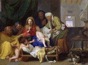 El sueño del Niño Jesús de Charles Le Brun