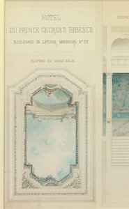 Proyecto para el hotel de Prince Georges Bibesco de Charles Le Coeur