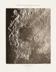 Carte photographique de la lune, planche II.A (Carta fotográfica de la Luna, plancha II.A),13 de septiembre de Charles le Morvan