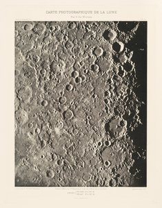 Carta fotográfica de la Luna, lámina III,27 de abril de Charles le Morvan