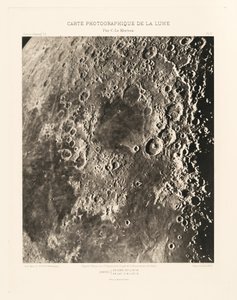 Carte photographique de la lune, planche II (Carta fotográfica de la Luna, plancha II),15 de marzo de Charles le Morvan