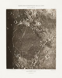 Carte photographique de la lune, planche IX.A (Carta fotográfica de la Luna, plancha IX.A),21 de octubre de Charles le Morvan