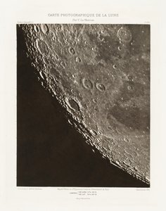 Carte photographique de la lune, planche XII.A (Carta fotográfica de la Luna, plancha XII.A),11 de octubre de Charles le Morvan
