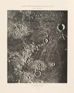 Carta fotográfica de la Luna, lámina XIII,6 de febrero de Charles le Morvan