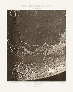 Carte photographique de la lune, planche XVIII.A (Carta fotográfica de la Luna, plancha XVIII.A),20 de octubre de Charles le Morvan
