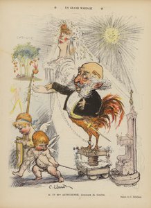 Un gran matrimonio. Ilustración para Le Rire de Charles Leandre