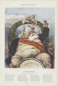 Armand Fallieres, viticultor. Ilustración para Le Rire