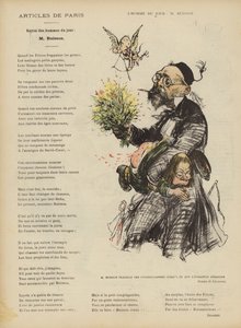 Caricatura del político francés Ferdinand Buisson. Ilustración para Le Rire