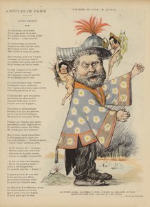 Caricatura del político socialista francés Jean Jaures. Ilustración para Le Rire