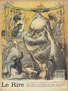 Centenario del nacimiento de Victor Hugo, ilustración para Le Rire de Charles Leandre