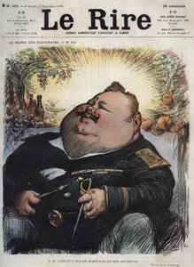 Carlos I Rey de Portugal (1863-1908) - Caricatura de Charles Leandre (1862-1934) en 