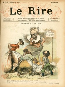 Portada de "Le Lire", Satírico en Colores de Charles Leandre