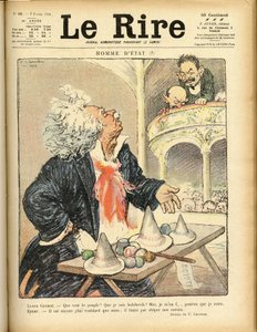 Ilustración para la portada de Le Rire, 07/02/1920 - Estadista - David Lloyd George y Ebert Friedrich (1871-1925) de Charles Leandre