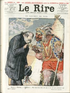 Ilustración de Charles Leandre (1862-1934) para la portada de Le Lire de Charles Leandre