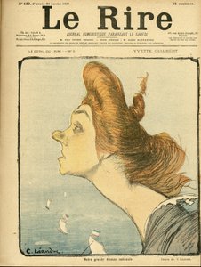 Ilustración de Charles Léandre (1862-1934) para la portada de Le Rire de Charles Leandre
