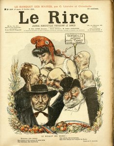 Ilustración de Charles Leandre (1862-1934) para la portada de Le Rire de Charles Leandre