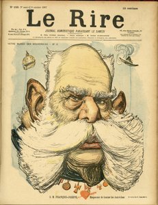 Ilustración de Charles Leandre para la portada de Le Rire