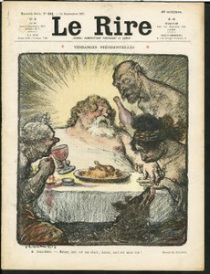 Ilustración de Charles Leandre para la portada de Le Rire