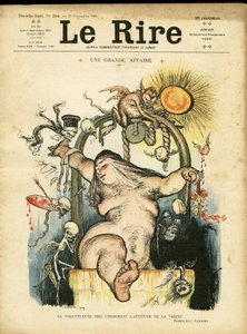 Ilustración de Charles Leandre (1862-1934) para la portada de Le Rire