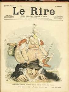 Ilustración de Charles Leandre para la portada de Le Rire de Charles Leandre