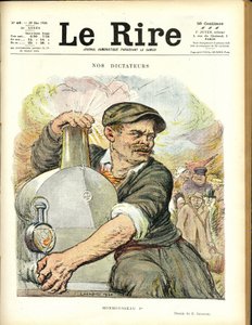 Ilustración de Charles Leandre (1862-1934) para la portada de Le Rire, 29/05/20 - Nuestros dictadores - Tren ferroviario - Gaston Monmousseau (1883-1960) de Charles Leandre