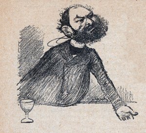 Leon Bourgeois (1851-1925) estadista francés - grabado en “Nuestro Querido Soberano” por Paul Bosq - ilustración de Charles Leandre (1862-1934) 1898 de Charles Leandre
