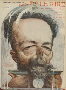 Paul Doumer, político francés. Ilustración para Le Rire