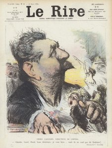 Pedro Gailhard, Director de la Ópera de París. Ilustración para Le Rire