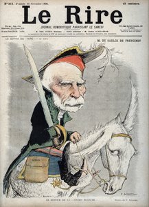 Retrato de Charles de Freycinet (Louis Charles de Saulces de Freycinet) (1828-1923), político e ingeniero francés - caricatura de Charles Leandre (1862-1934) en 