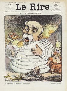 Presidente Bibendum. Ilustración para Le Rire