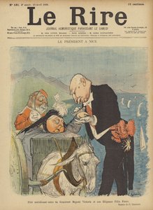 Presidente Félix Faure y Reina Victoria, Ilustración para Le Rire
