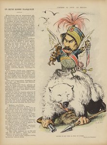 Sátira sobre la guerra ruso-japonesa. Ilustración para Le Rire