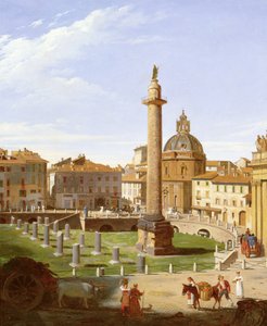 Una vista del Foro de Trajano, Roma, 1821 de Charles Lock Eastlake