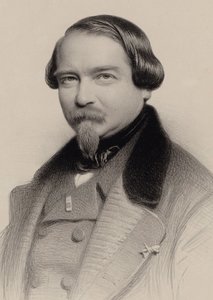 Retrato del compositor Jean-Georges Kastner 1810-1867 de Charles Louis Baugniet