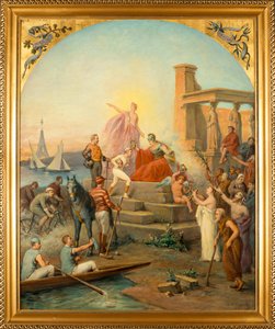 Alegoría de los deportes (Alegoría de los deportes) - Pintura de Charles Louis de Fredy, Baron de Coubertin (1822-1908), óleo sobre lienzo (97,5x80 cm) de Charles Louis Fredy de Coubertin