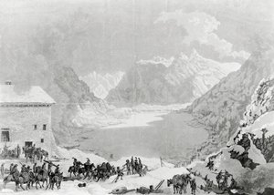 Ejército francés del Primer Cónsul Napoleón Bonaparte (1769-1821) en el Hospicio del Paso del Gran San Bernardo, 20 de mayo de Charles Louis Lucien Muller