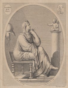Grandeur de la pierre, después de Eliz. Cheron, 1665-1728