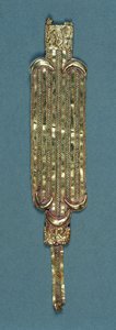 Brazalete de cabello, c.1850-55