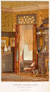 Sala de mañana 1881, de Charles Louis Tiffany, de Womans Handiwork in Modern Homes de C. Harrison, Nueva York 1881 de Charles Louis Tiffany