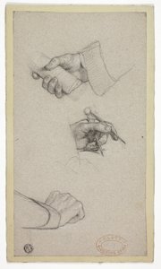 Estudio de manos de Charles Lucy