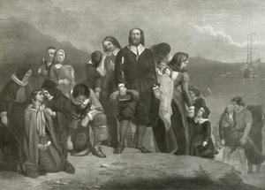 El desembarco de los Padres Peregrinos en América, 1620 de Charles Lucy